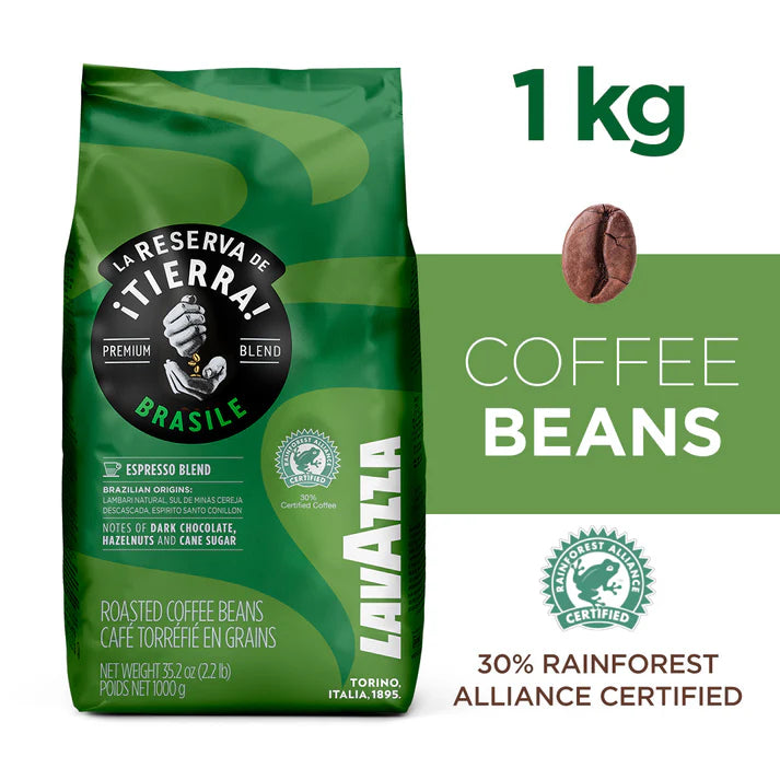 Lavazza Tierra Origins Brasile Coffee Beans 1kg / pack of 6
