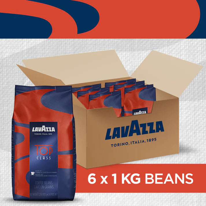 Lavazza Top Class Filtro Coffee Rainforest Alliance Certified Beans 1kg / pack of 6