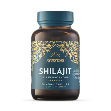 Ayurvediq Shilajit with Organic Ashwagandha (60 caps)