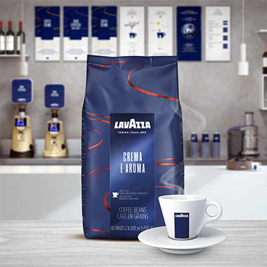 Lavazza Crema e Aroma Coffee Beans 1kg (Blue) / Pack of 6