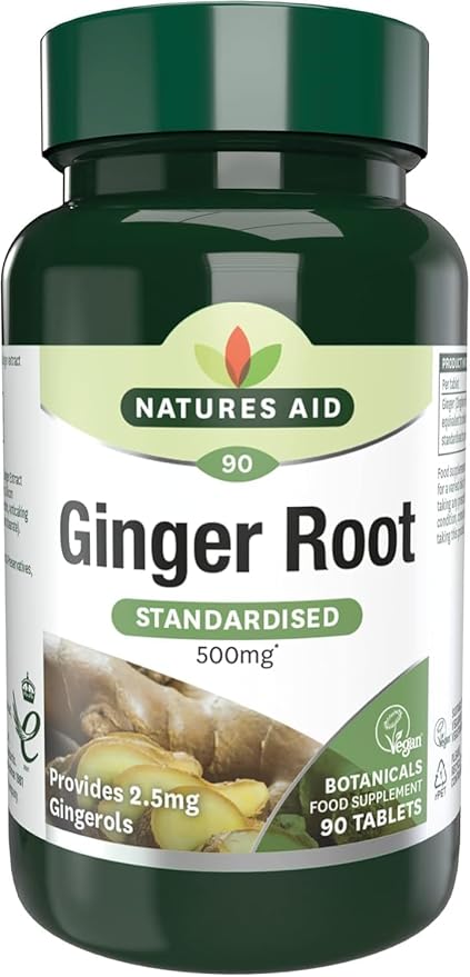 Nature's Aid Ginger Root 500mg (90 tabs)