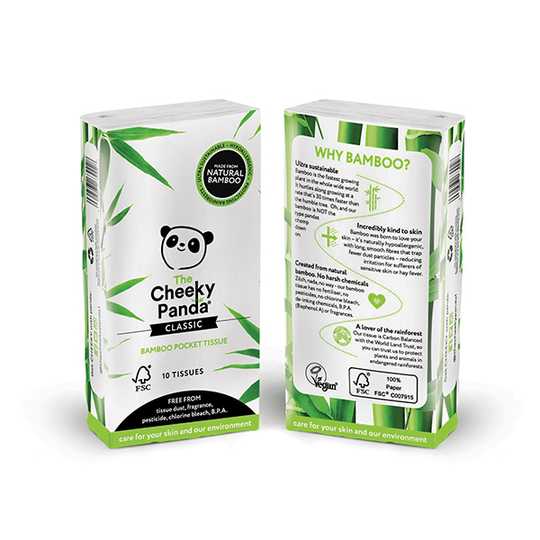 Cheeky Panda Bamboo Pocket Tissues