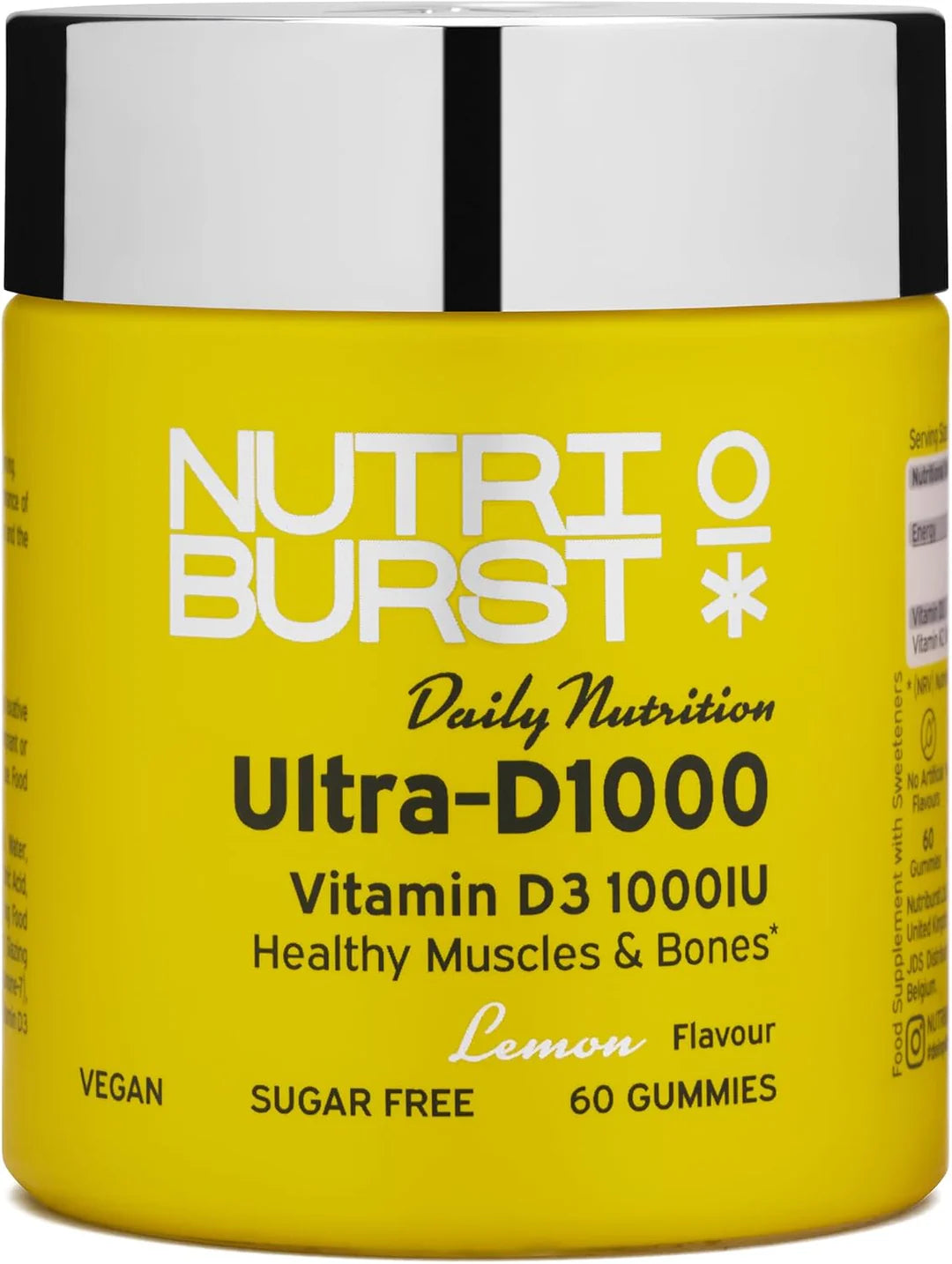 Nutriburst Ultra-D1000 Vitamin D3 Gummies (60 gummies)