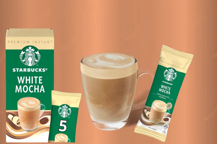 Starbucks White Mocha Instant Coffee Sachets 5x22g (pack of 6)