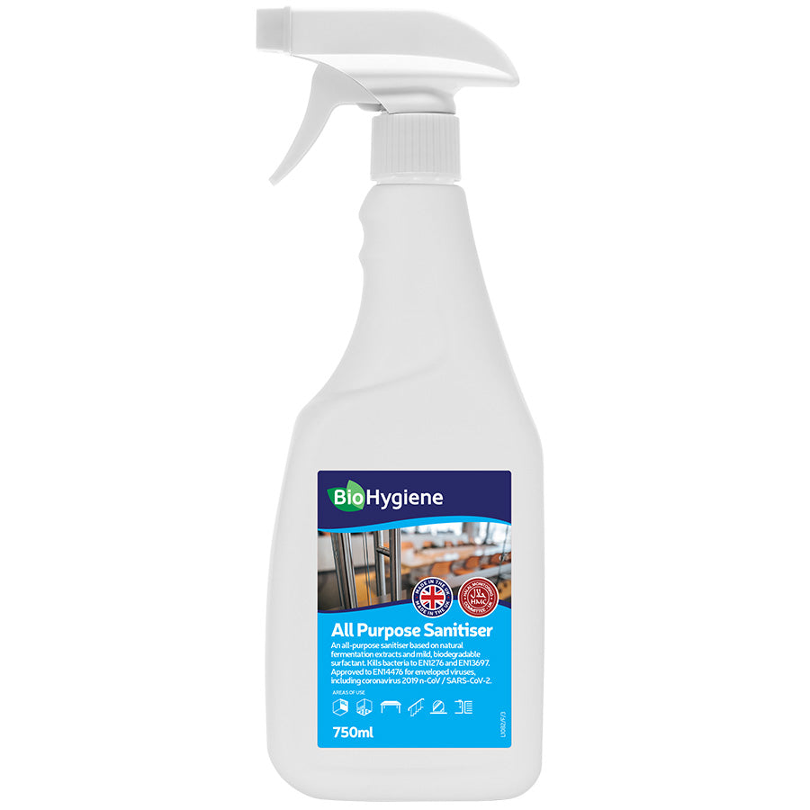 BioHygiene All Purpose Sanitiser 6 x 750ml Ready-to-Use
