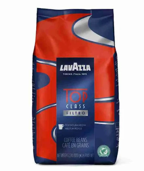 Lavazza Top Class Filtro Coffee Rainforest Alliance Certified Beans 1kg / pack of 6
