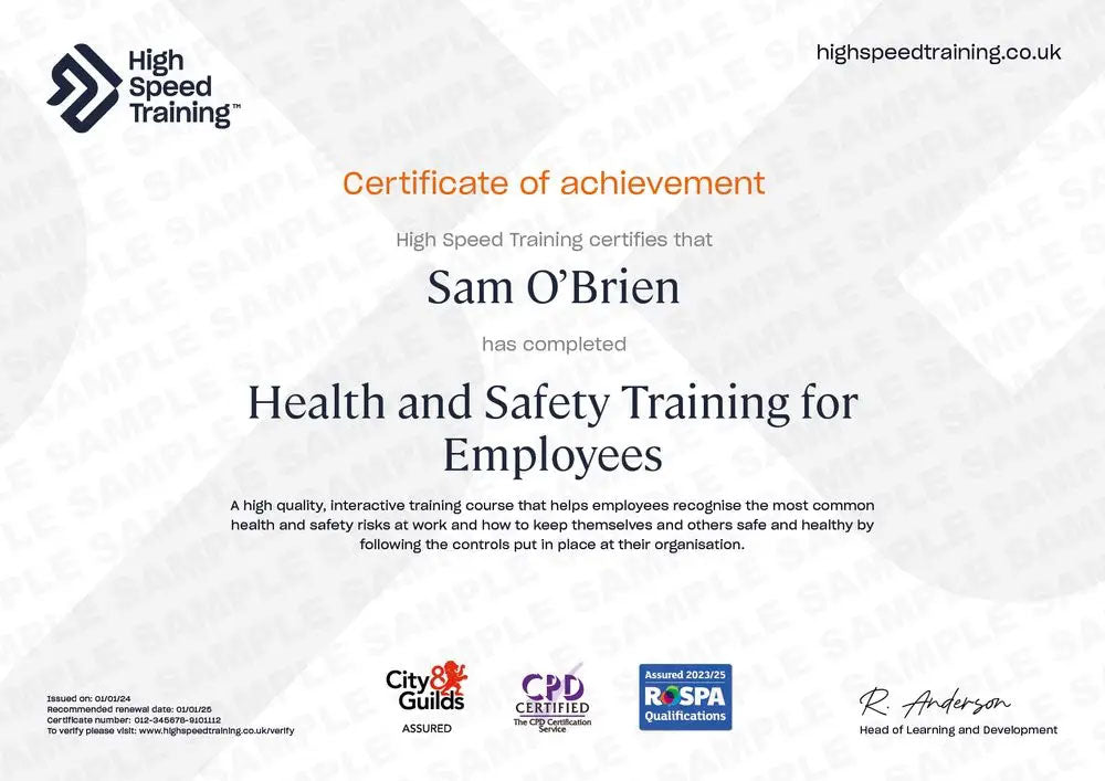 Health and Safety Training For Employees