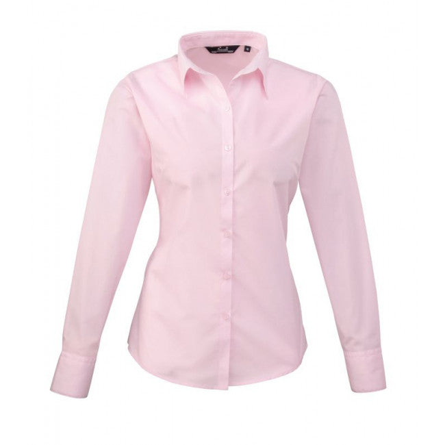 Premier Womens Long Sleeve Colours Poplin Blouse