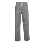 Drawstring Gingham Chef Trouser