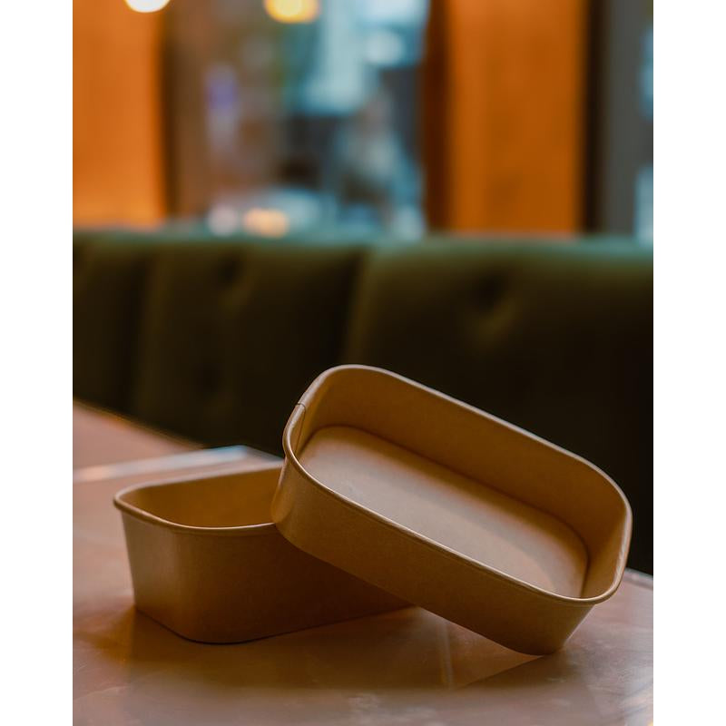 Takeaway Kraft Rectangular Bowls