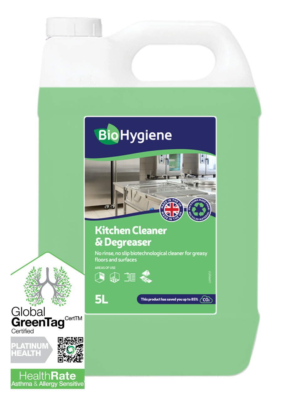 BioHygiene Kitchen Cleaner & Degreaser 2 x 5L Concentrate