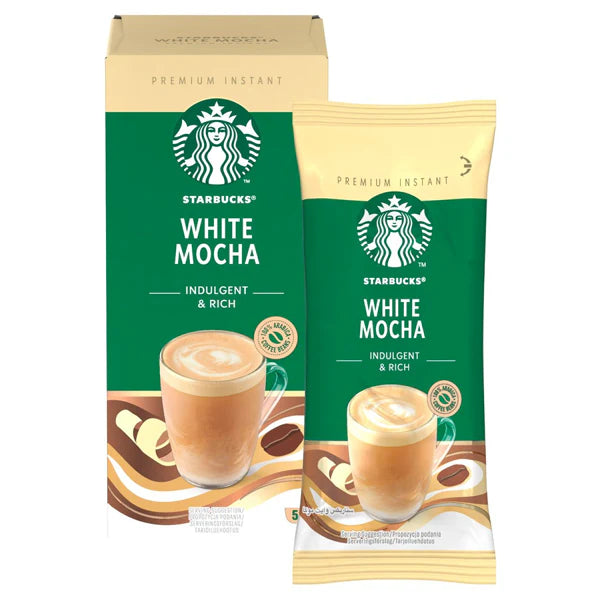 Starbucks White Mocha Instant Coffee Sachets 5x22g (pack of 6)