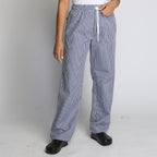 Drawstring Gingham Chef Trouser