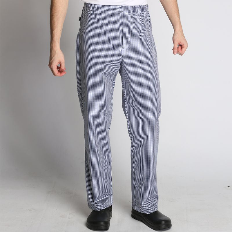 Elasticated Gingham Chef Trouser