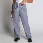 Drawstring Gingham Chef Trouser