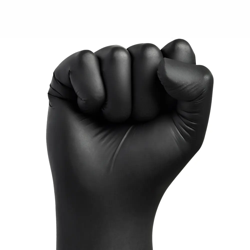 Black Nitrile Gloves - Powder Free - Heavy Duty / Pack of 100