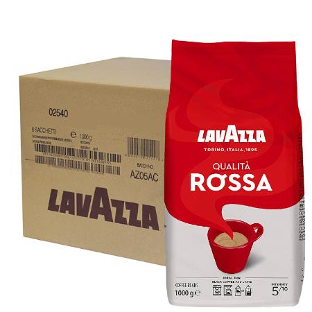 Lavazza Qualita Rossa Coffee Beans 1kg / Pack of 6