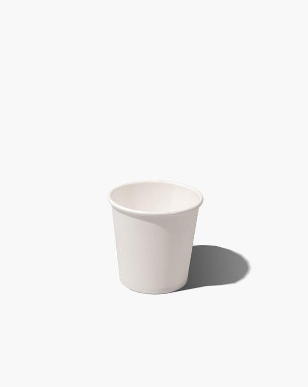 White Paper Single Wall Coffee Cups