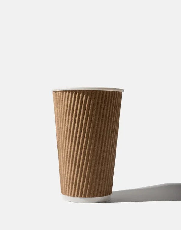 Kraft Paper Ripple Wall Coffee Cups