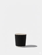 Black Paper Ripple Wall Coffee Cups