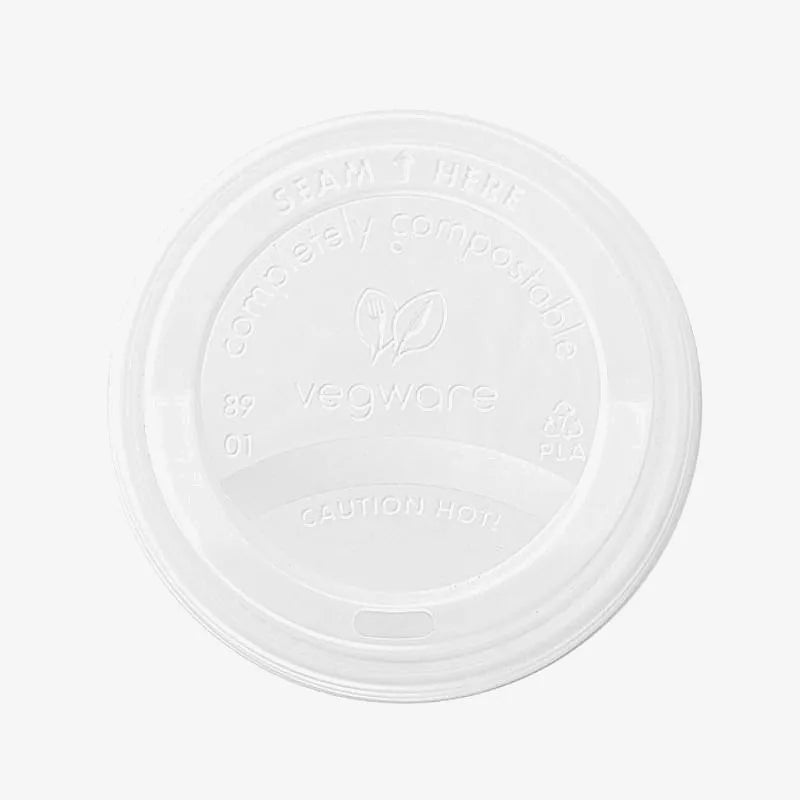 Vegware CPLA Hot Cup Lid / Pack of 1000