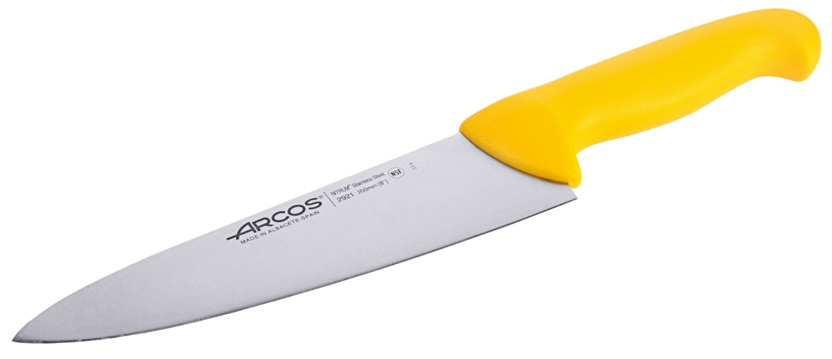 Colour Coded Cooks Knife yellow / 18 cm