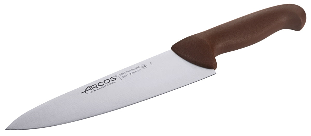 Colour Coded Cooks Knife brown / 18 cm