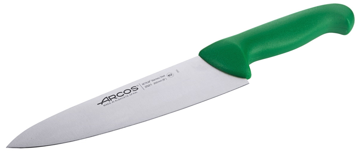 Colour Coded Cooks Knife green / 18 cm