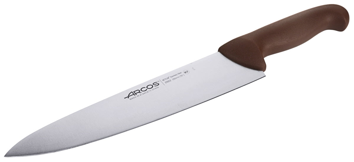 Colour Coded Cooks Knife brown / 24 cm