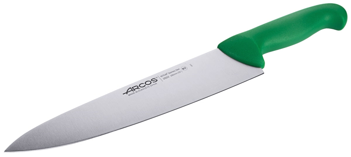 Colour Coded Cooks Knife green / 24 cm