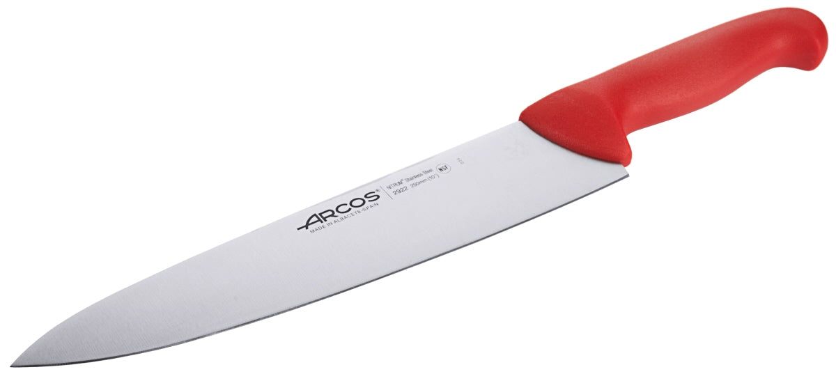 Colour Coded Cooks Knife red / 24 cm
