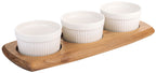 Acacia Wood Dip Set 30 cm / 10 cm