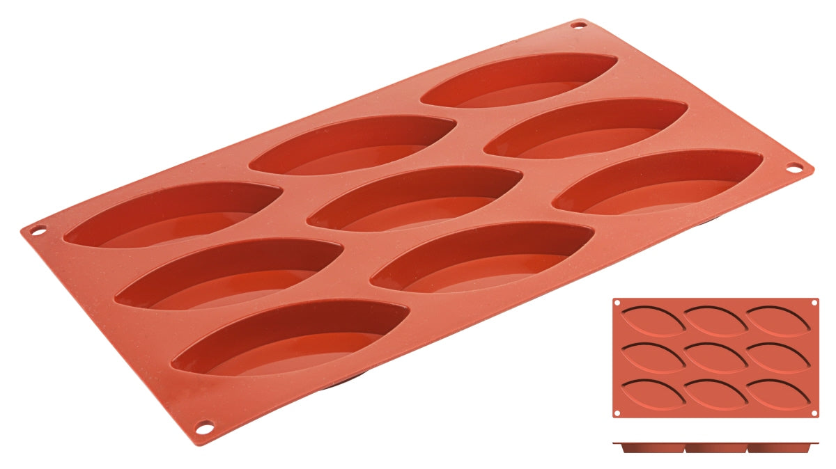 Non-Stick Boat Moulds with 9 moulds
