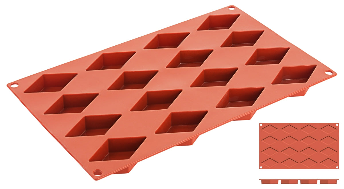 Non-Stick Diamond Moulds  with 16 moulds