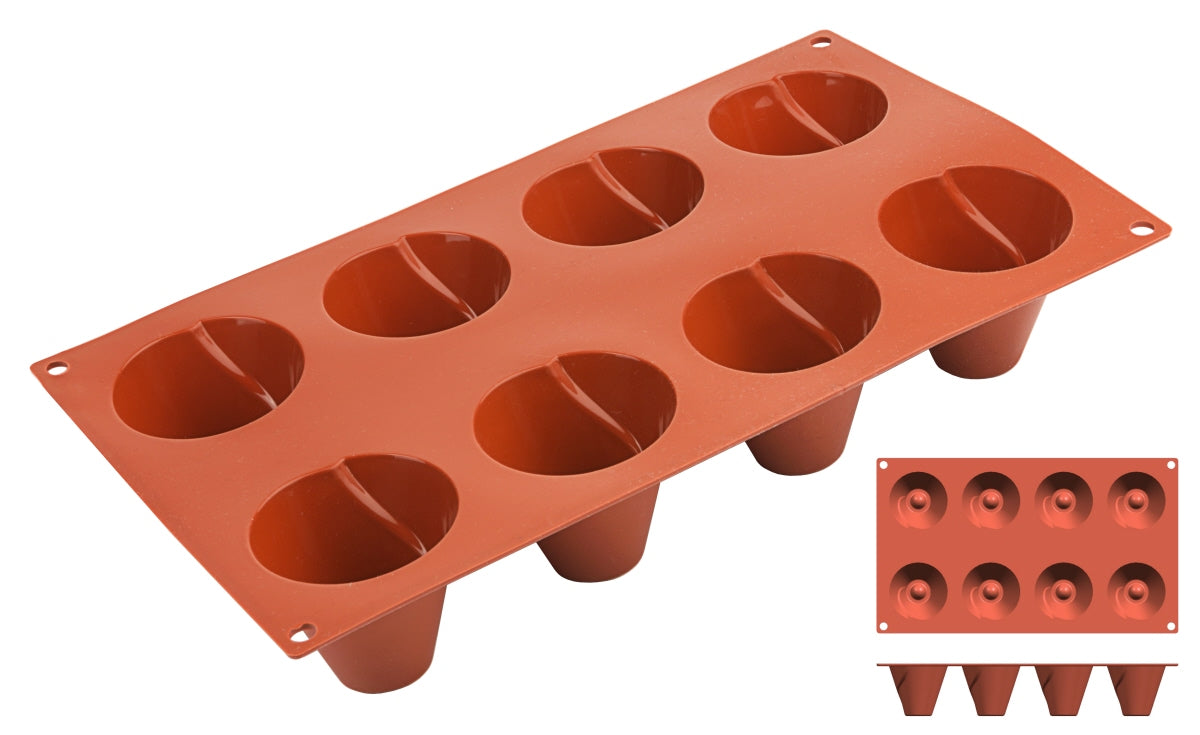 Non-Stick Dariol Moulds with 8 moulds