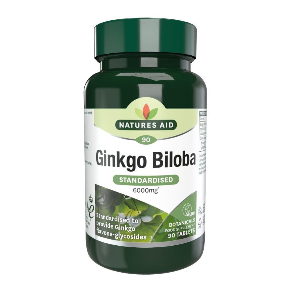 Nature's Aid Ginkgo Biloba 6000mg (90 tabs)