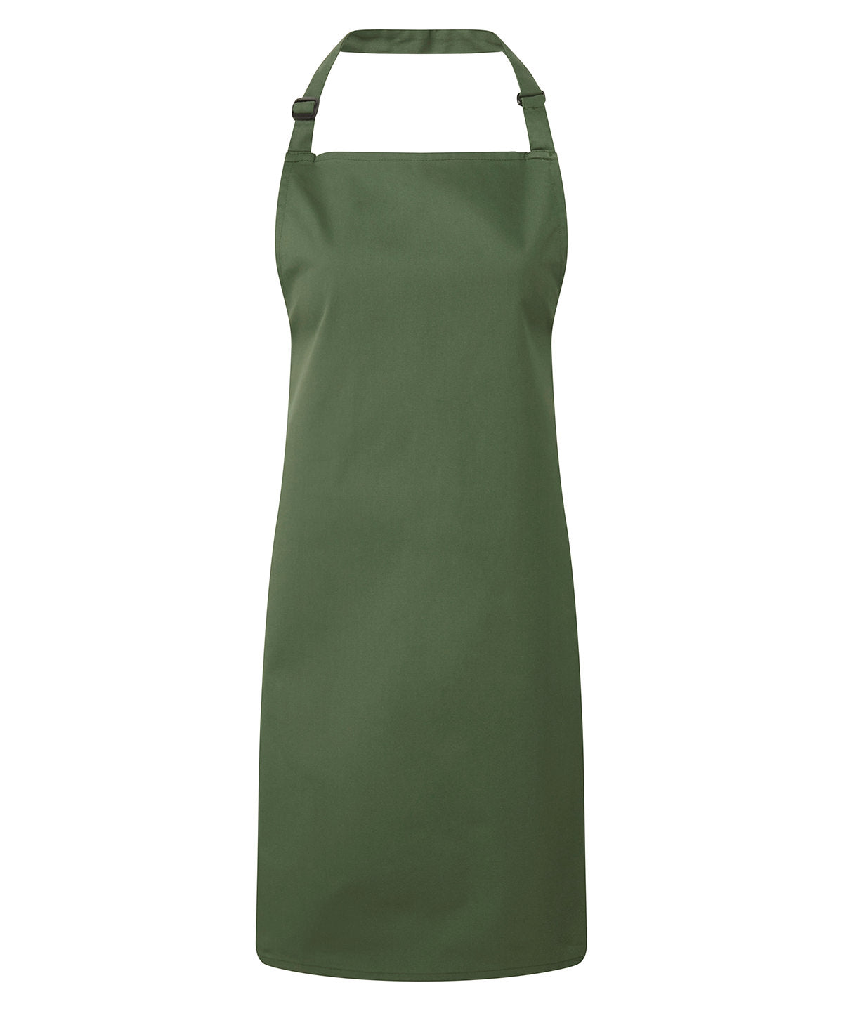 Basic Bib Apron - Moss Green