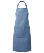 Basic Bib Apron with Pocket Denim