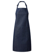 Basic Bib Apron with Pocket Denim