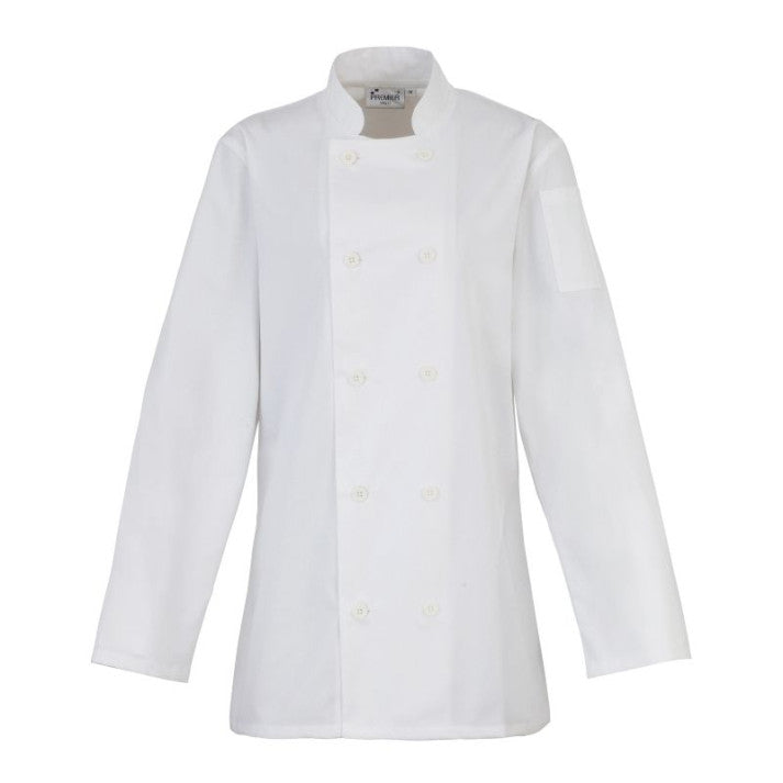 Premier Women’s Long Sleeve Chef Jacket